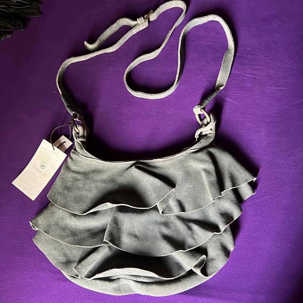 Anabaglish suede crossbody